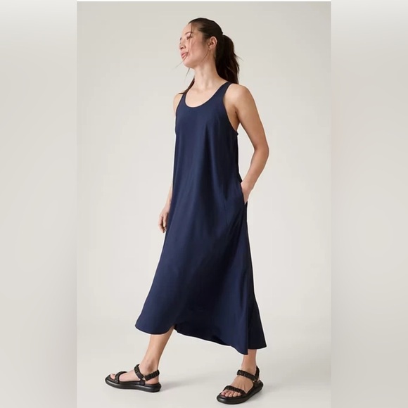 Athleta Dresses & Skirts - NWT Athleta Presidio Traveler Navy Maxi Dress Size S/P